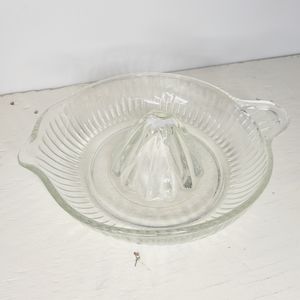 Hazel Atlas Juicer Reamer Large Vintage 1940s Juicer with Thumb Handle